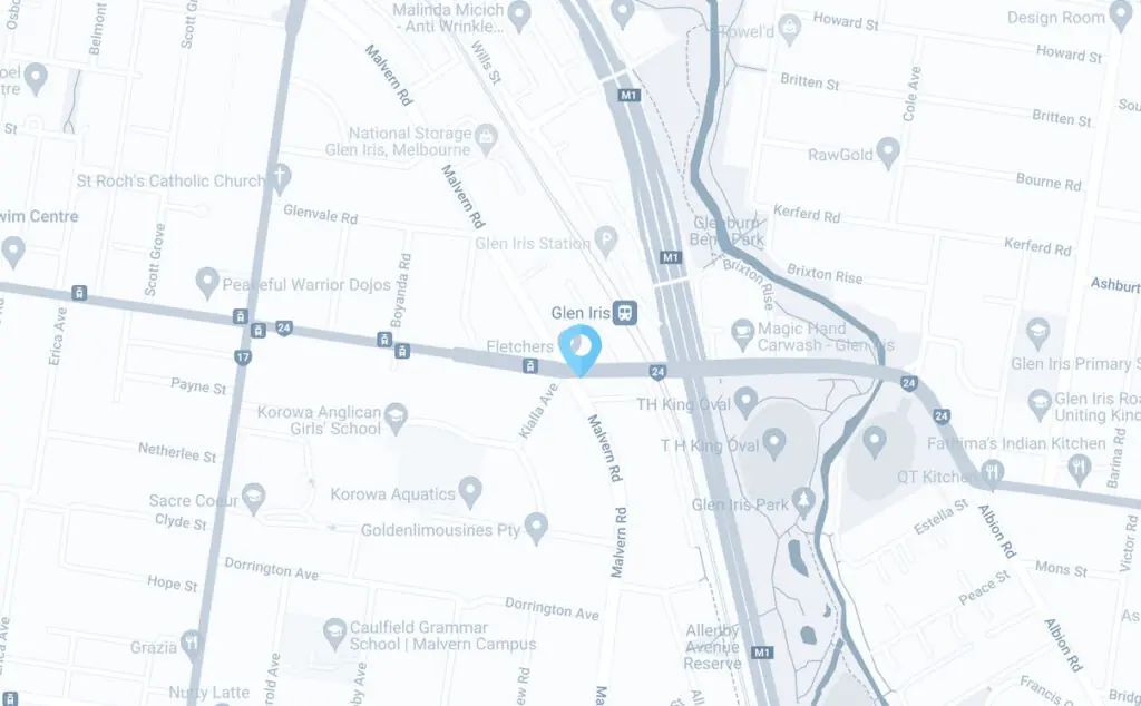 Melbourne map