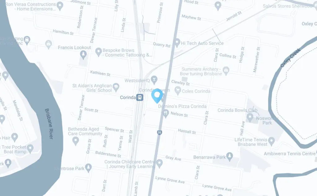 Brisbane West Map